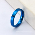 Korean Tungsten Ring Glossy Ring Blue Tungsten Steel Rings